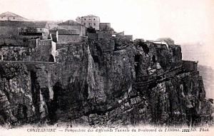 CONSTANTINE - TUNNELS DU BOULEVARD DE L'ABIME - 1921